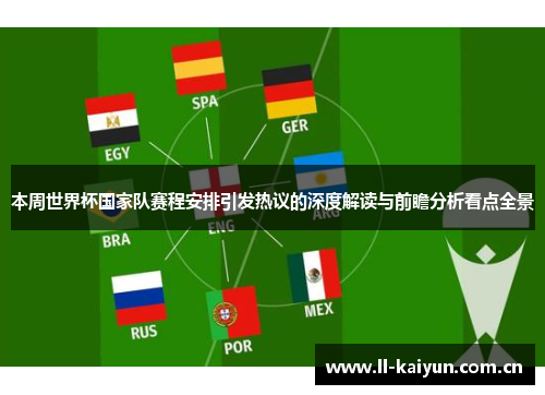 本周世界杯国家队赛程安排引发热议的深度解读与前瞻分析看点全景